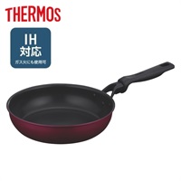 サーモス　フライパン　レッド　IH対応　KFM-R　THERMOS(24cm)