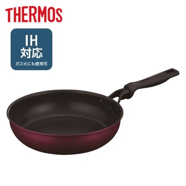 サーモス　フライパン　レッド　IH対応　KFM-R　THERMOS(26cm)
