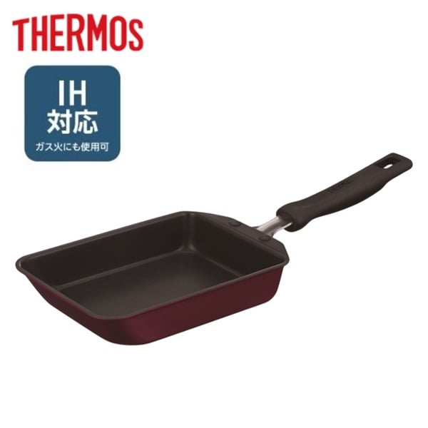 IH対応THERMOSフライパン THERMOS（サーモス） フライパン 24cm IH対応 取っ手付き デュラブル