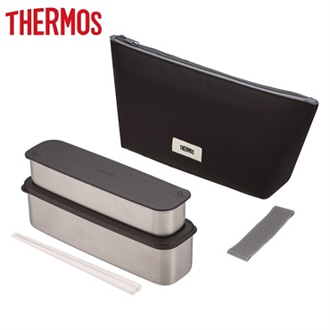 サーモス フレッシュランチボックス DSA-805W グレーブラック | イオン
