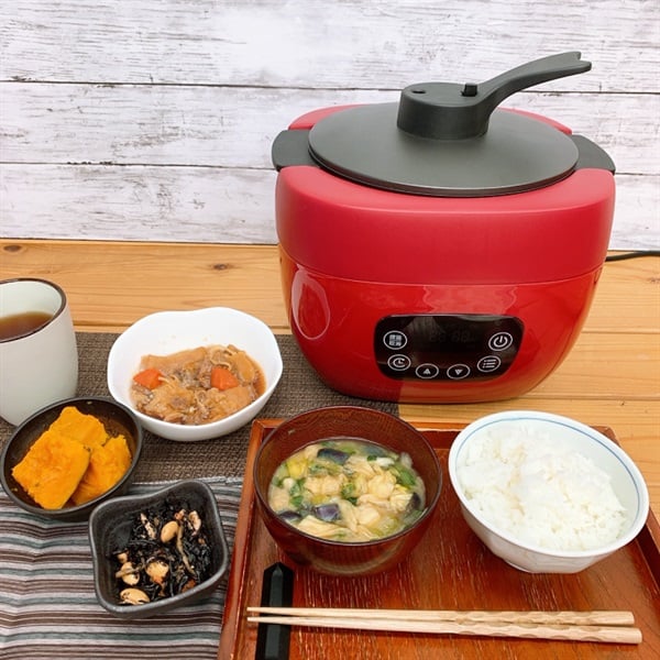 新品 ヒロ・コーポレーション 多機能調理炊飯器 レッド 41jVUdgtzvL._SS200_.jpg