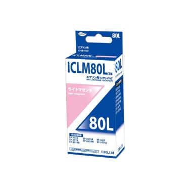 EPSON ICLM80L互換インクカートリッジ ライトマゼンタ E80LLM　日本ナインスター