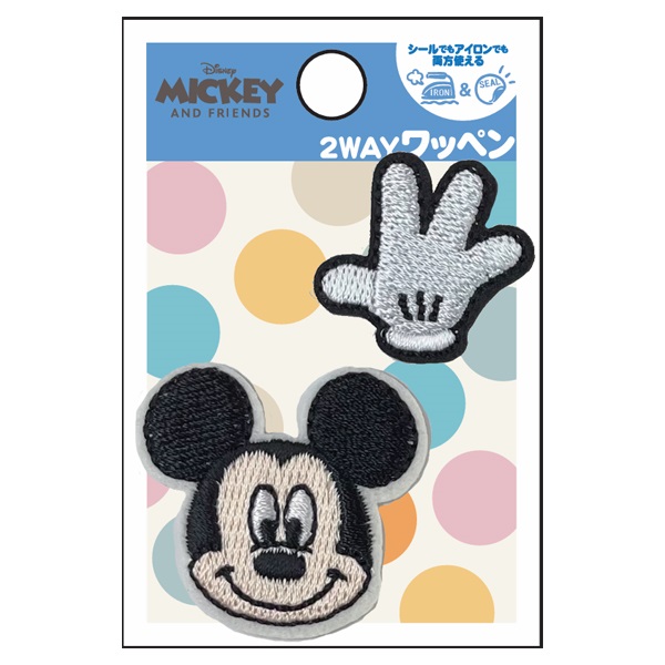 ピンクハウスワッペンブローチミッキー、ミニー ピンクハウスワッペンブローチ、ミッキー、ミニー ディズニー