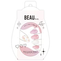 ビューティーアベニュー ジェルネイルシール 24枚 BEAUTY AVENUE アイエスリンク(ピンクラベンダーブリリアント)