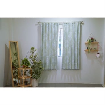 イオン カーテン ホームコーディ 断熱・UV幾何柄 レースカーテン | イオンスタイル