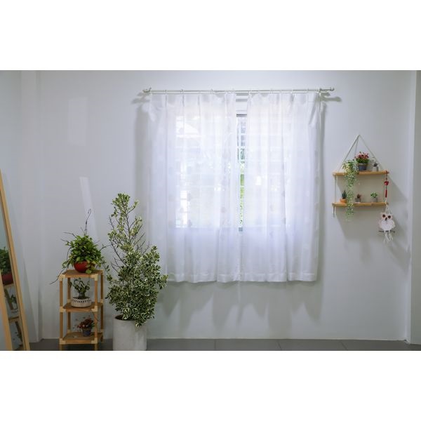 カーテン　100×207 2セット　イオンスタイル　グレー(レースカーテン付き) レースカーテンクモ | イオンスタイルオンライン 衣料品・暮らし