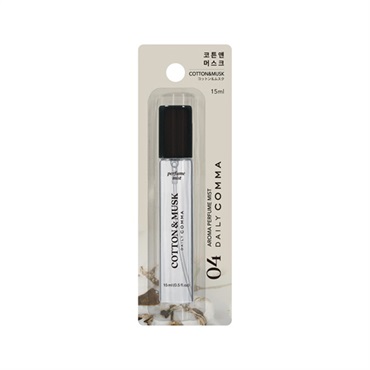 デイリーコンマ アロマパフュームミスト 15ml DAILY COMMA 千空(04 コットン&ムスク)
