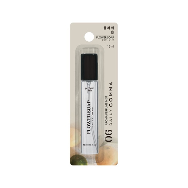デイリーコンマ アロマパフュームミスト 15ml DAILY COMMA 千空(06 フラワーソープ)