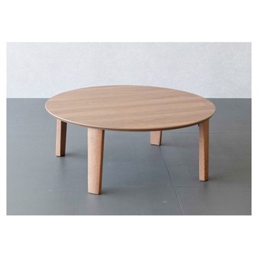 折脚　円形テーブル(ブラウン-直径85cm)