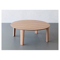 折脚　円形テーブル(ブラウン-直径85cm)