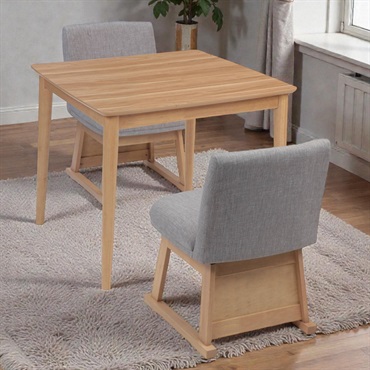 木目調ダイニングこたつ 4点セット （正方形2人用） | イオンスタイル