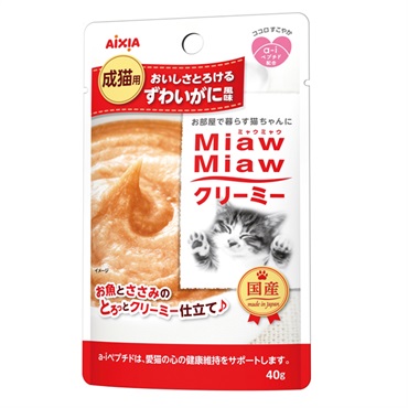 MiawMiaw クリーミー ずわいがに風味 40g ミャウミャウ アイシア