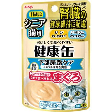 ★40%オフ★アイシア健康缶　腎臓シニア猫　毛玉/エイジング/下部尿路/腸内環境 健康缶パウチ シニア猫用 下部尿路ケア 40g 健康缶 アイシア | イオン