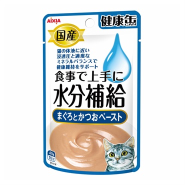 国産 健康缶 パウチ 水分補給 まぐろとかつおペースト 40g アイシア