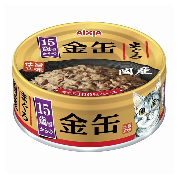 金缶 15歳頃からの まぐろ 70g アイシア(70g)