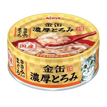 金缶 濃厚とろみ ささみ入りまぐろ 70g アイシア