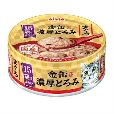 金缶 濃厚とろみ 15歳頃からの まぐろ 70g アイシア