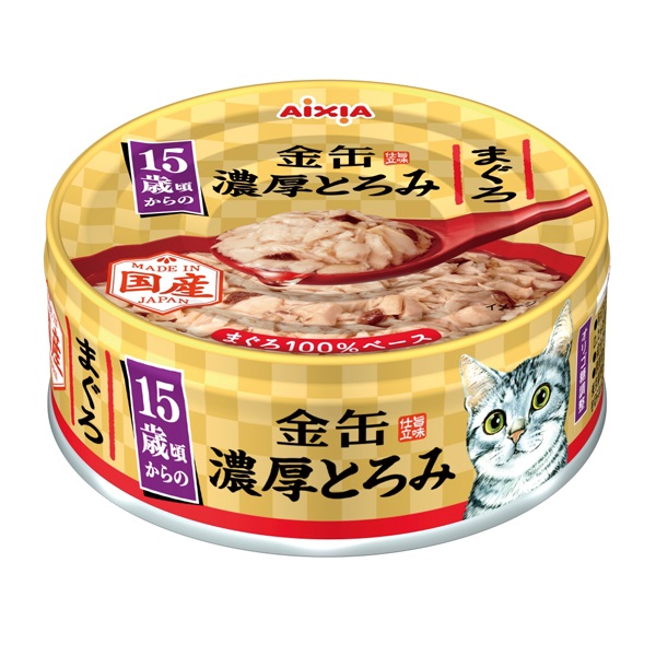 金缶 濃厚とろみ 15歳頃からの まぐろ 70g アイシア(70g)
