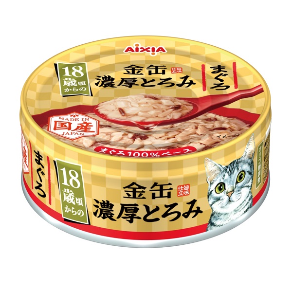 金缶 濃厚とろみ 18歳頃からの まぐろ 70g アイシア(70g)