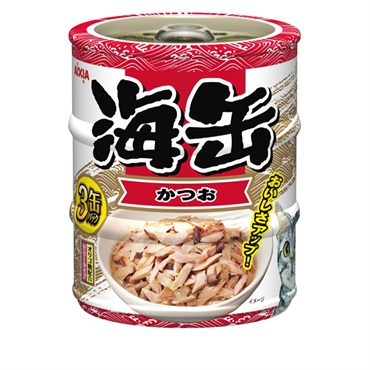 海缶 ミニ 3P かつお 60g×3缶 アイシア