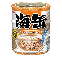 海缶 ミニ 3P ささみ入りかつお 60g×3缶 アイシア | イオンスタイル