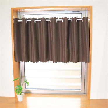 【nao】カフェカーテン　ブラウン　茶色　オーダー品 nao】カフェカーテン ブラウン 茶色 オーダー品 nao様専用】カフェ