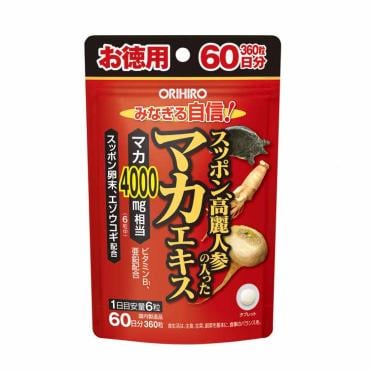 スッポン高麗人参の入ったマカエキス徳用 360粒 オリヒロ ORIHIRO オリヒロ