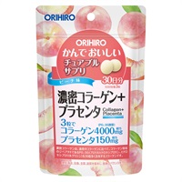 かんでおいしいチュアブルサプリ 濃密コラーゲン+プラセンタ ピーチ味