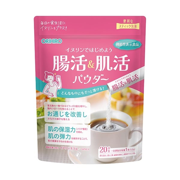 腸活＆肌活パウダー 5.2g×20本 オリヒロ 【機能性表示食品】 | イオン