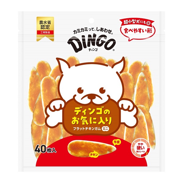 フラットチキンガム ミニ 40枚 ディンゴ DINGO スペクトラムブランズジャパン(40枚)