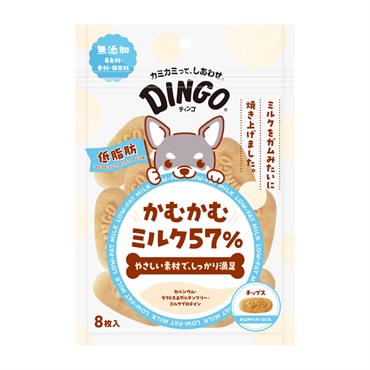 ディンゴ かむかむミルク スペクトラムブランズジャパン(57％低脂肪チップス 8枚)