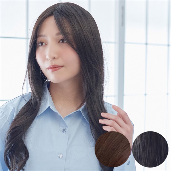 【美品】 ELLIE ロング　ボアジレ　ブラウン ウィッグ ロング ビッグ カール アッシュ ブラウン フルウィッグ