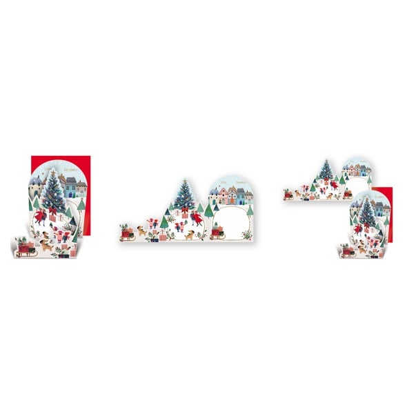クリスマスカード(ツリー／街)