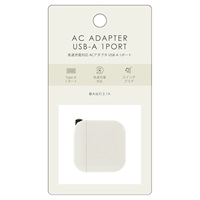 ACアダプタUSBA×1ポート2.1A(アイボリー)