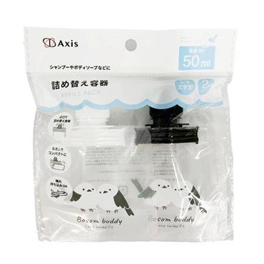 詰め替え容器 50ml×2Pシマエナガ柄