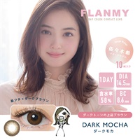 フランミー FLANMY カラコン ワンデー 佐々木希 イメージモデル ダークモカ(ダークモカ-±０．００)