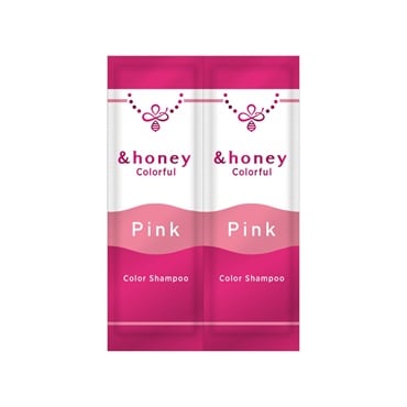 &honey アンドハニー カラフル カラーシャンプー チェリーピンク 2連お