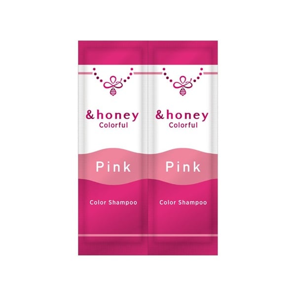 &honey アンドハニー カラフル カラーシャンプー チェリーピンク 2連お試し(10mL×2)
