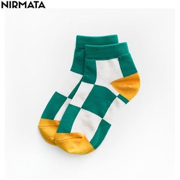 NIRMATA(ニルマータ) チェック柄ショート丈ソックス 男の子 女の子 キッズ