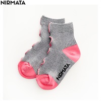 NIRMATA(ニルマータ) メローショート丈ソックス 男の子 女の子 キッズ(グレー-15-20cm)