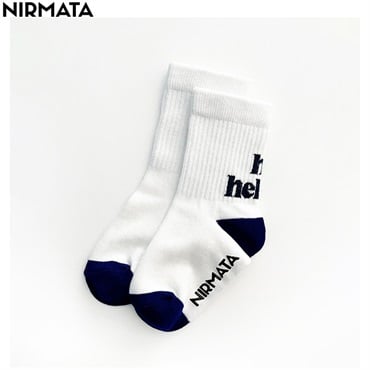 NIRMATA(ニルマータ) バック文字クルー丈ソックス 男の子 女の子 キッズ