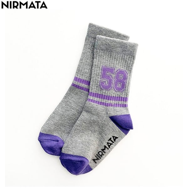 NIRMATA(ニルマータ) ＮＯクルー丈ソックス 男の子 女の子 キッズ(グレー-15-20cm)