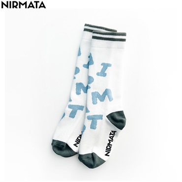 NIRMATA(ニルマータ) ロゴハイソックス 男の子 女の子 キッズ(オフ-15-20cm)