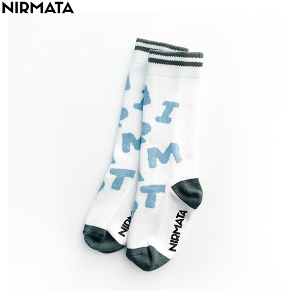 NIRMATA(ニルマータ) ロゴハイソックス 男の子 女の子 キッズ(オフ-15-20cm)