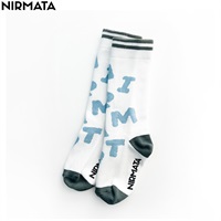 NIRMATA(ニルマータ) ロゴハイソックス 男の子 女の子 キッズ(オフ-15-20cm)