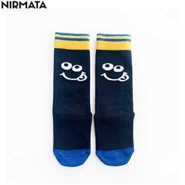 NIRMATA(ニルマータ) ニコハイソックス 男の子 女の子 キッズ(ネイビー-15-20cm)