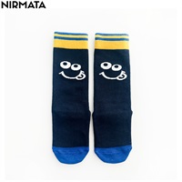 NIRMATA(ニルマータ) ニコハイソックス 男の子 女の子 キッズ(ネイビー-15-20cm)
