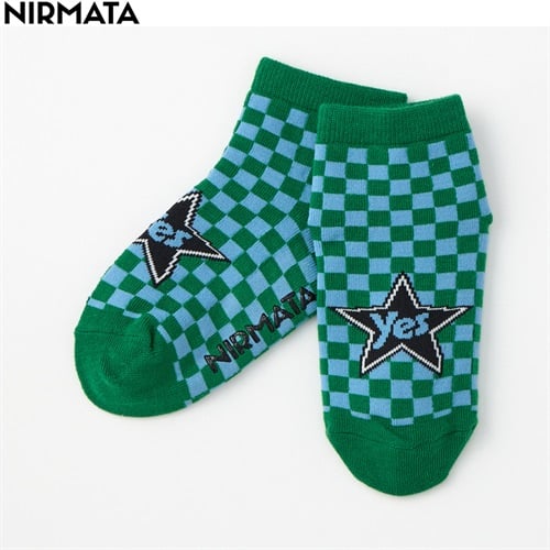 NIRMATA(ニルマータ) チェックyesショート丈ソックス 15-20cm 男の子 女の子 キッズ