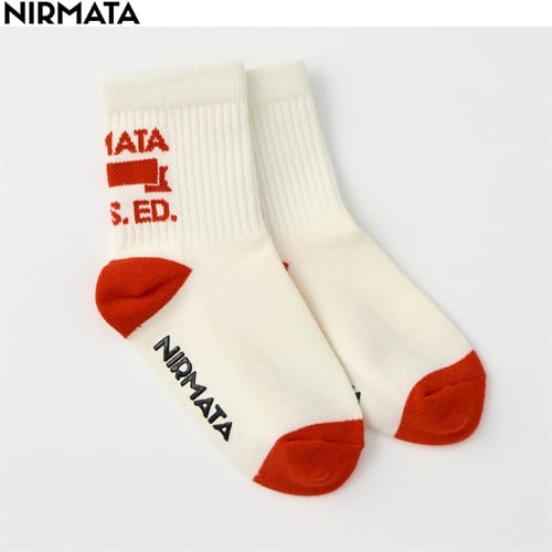 NIRMATA(ニルマータ) バック文字柄クルー丈ソックス 男の子 女の子 キッズ