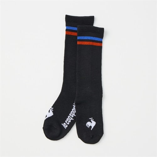 ルコック ハイソックス 男の子 女の子 キッズ(ブラック-19-24cm)